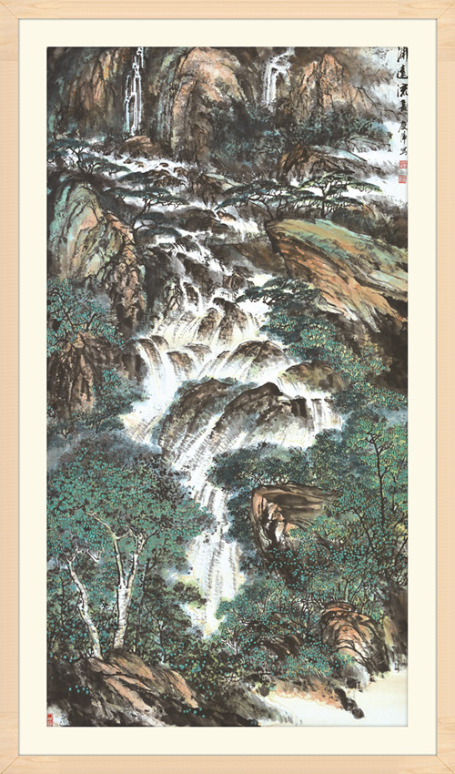 1淵遠(yuǎn)流長(zhǎng) 178cm×97cm  2006年.jpg