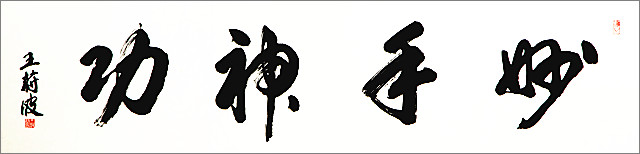 2.著名書畫家王蔚波應邀題字田天健康.jpg