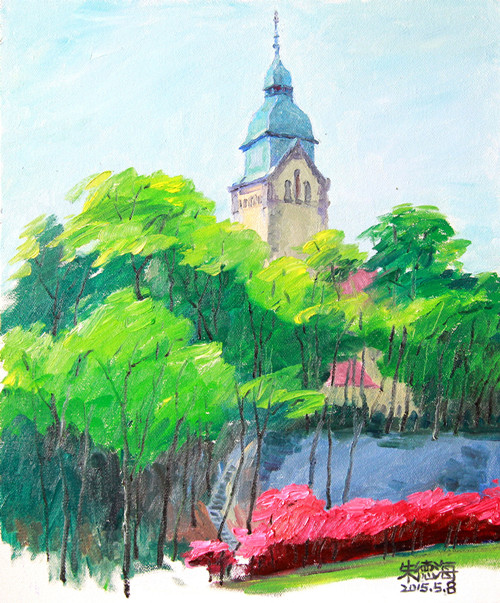 15年4月《立夏的鐘聲》布面油彩50x60cm.jpg