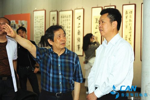 舒同、舒安書畫展在江西省文聯展覽中心隆重展出