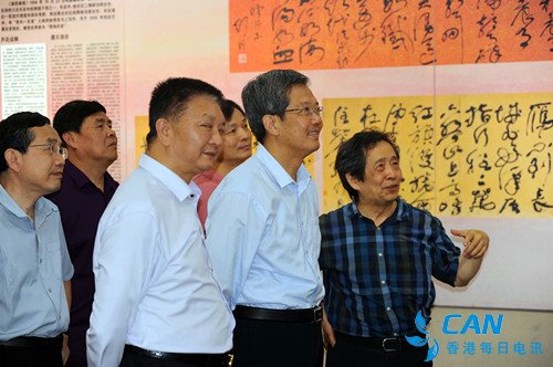 舒同、舒安書畫展在江西省文聯展覽中心隆重展出