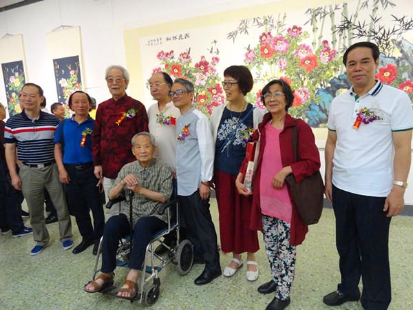 盛世牡丹花正艷 川晉兩省攜手為94歲花鳥畫家邵仲節在太原辦畫展