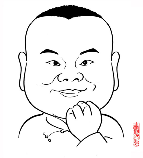 當(dāng)代著名畫家張硯鈞名人漫像作品欣賞