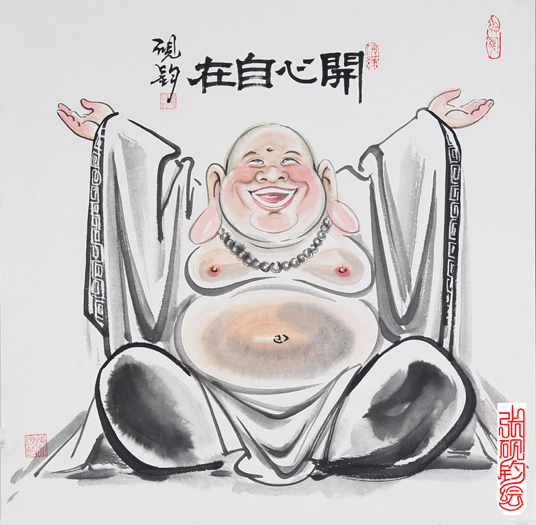 著名畫家張硯鈞先生的水墨漫畫鑒賞