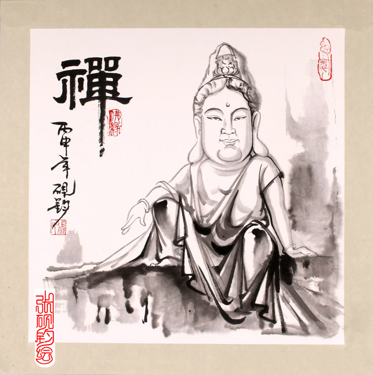 著名畫家張硯鈞先生的水墨漫畫鑒賞